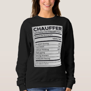 Sweatshirt Chauffer Information nutritionnelle