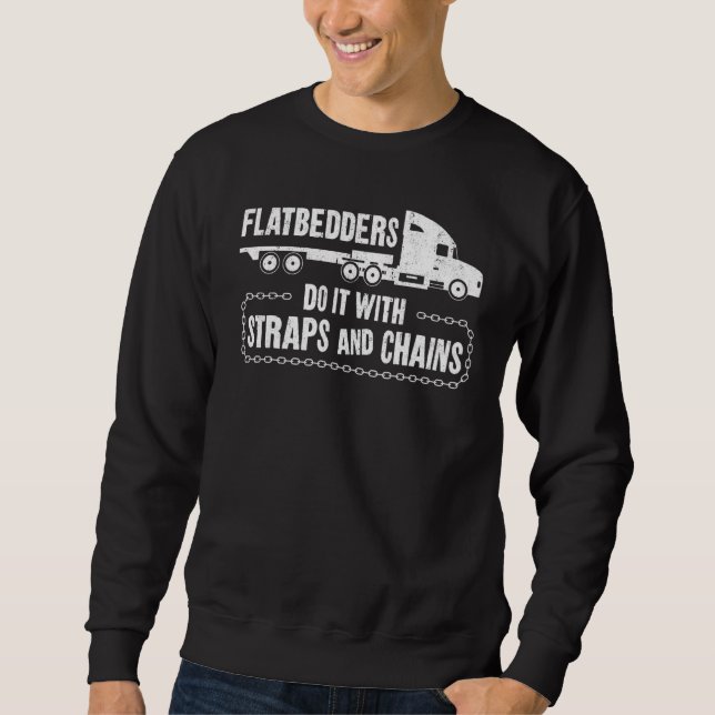 Sweatshirt Chauffeur de camion de camionnette de jeu Humour a (Devant)
