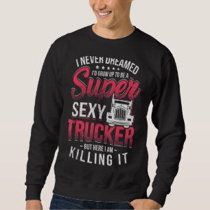 Sweatshirt Chauffeur de camion Novelty Semi Trailer Camion Bi
