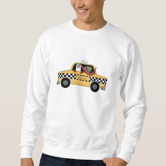 Sweatshirt Chauffeur de taxi Père Noël (Devant)