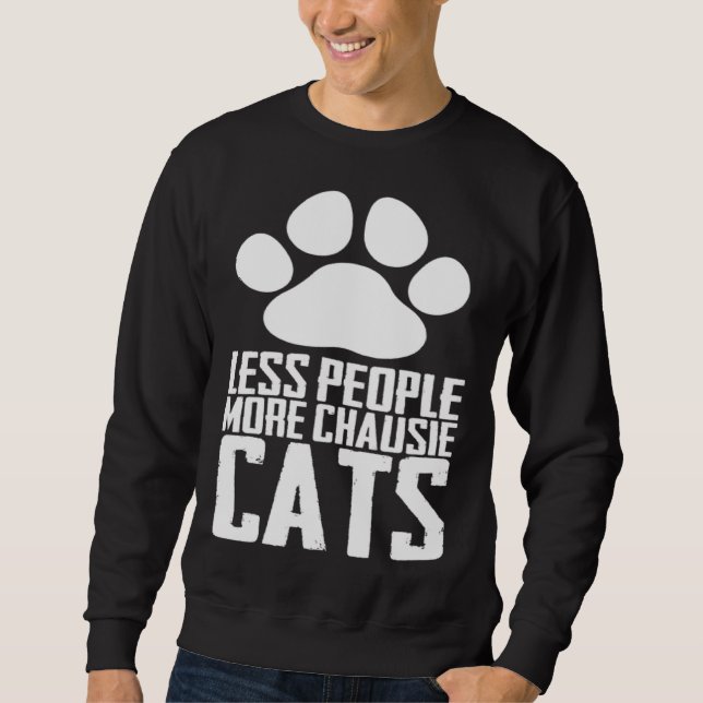 Sweatshirt Chausie kitten Chausie mom Chausie dad (Devant)