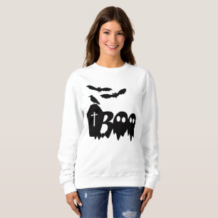 Sweatshirt Chauve-souris à corbeau effrayant et Éffrayant, Co