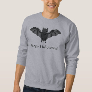 Sweatshirt Chauve-souris de dessin animé mignonne et texte Jo