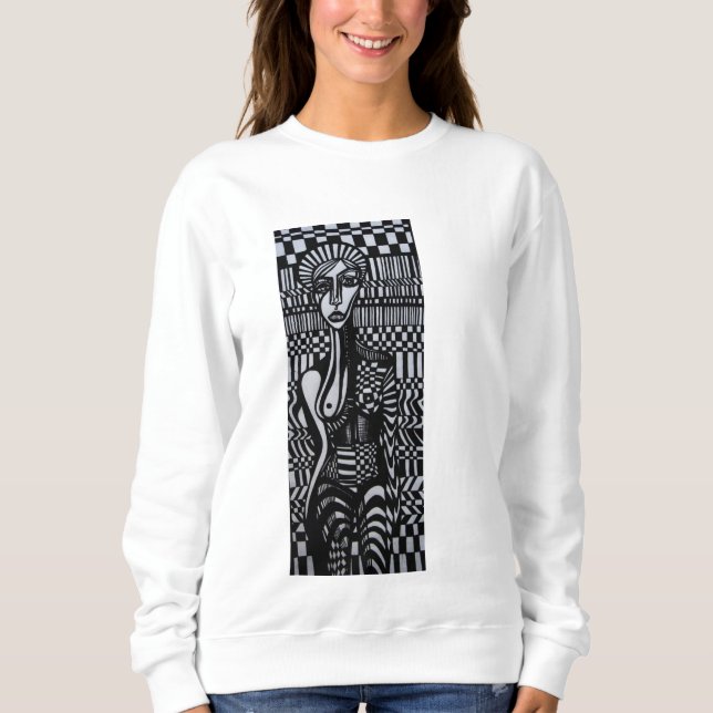 Sweatshirt CheckerGirl Crewneck (Devant)