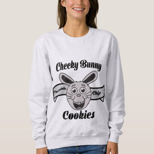 Sweatshirt Cheeky Bunny Chocolate Chip Cookies (Devant)