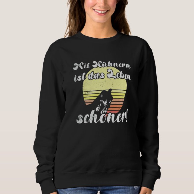 Sweatshirt Cheeky Chicken Sunset Chicken Experience Is Beauti (Devant)