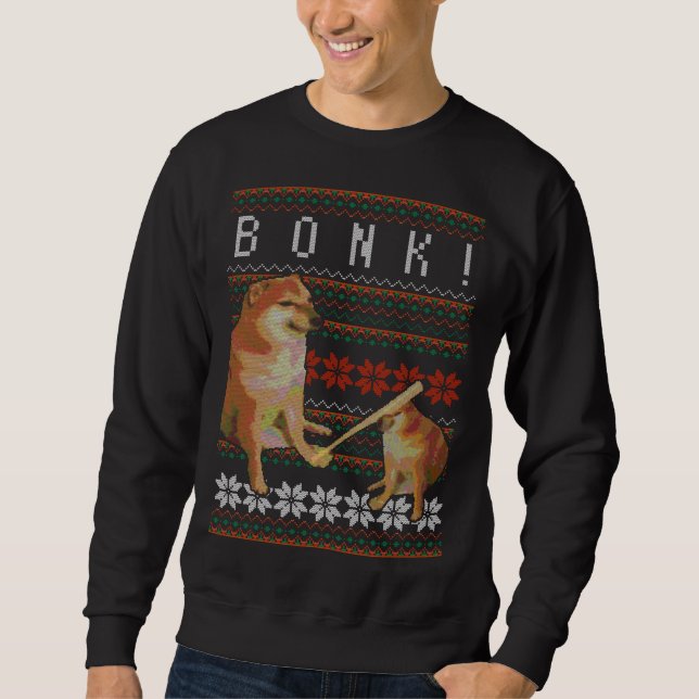 Sweatshirt Cheems Bonk Vilain Sweater Doge Doge Design (Devant)