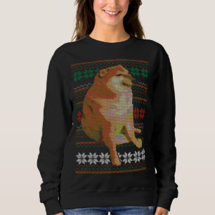 Sweatshirt Cheems Vilain Sweater Doge Design de mème