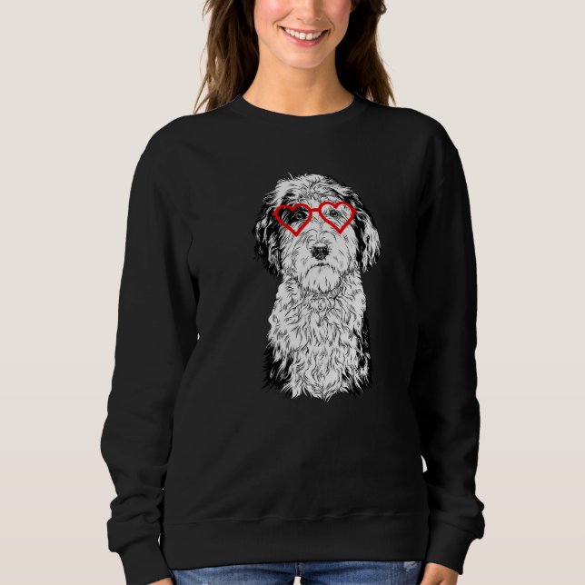 Sweatshirt Cheepadoodle Valentines Jour Chien Maman Chien (Devant)