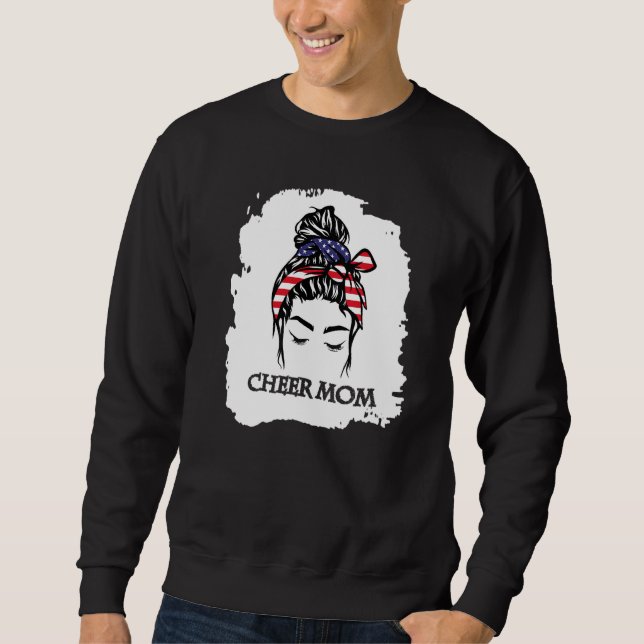 Sweatshirt Cheer Maman Usa Drapeau 1 (Devant)