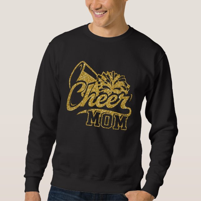 Sweatshirt Cheer Mom Biggest Fan Cheerleader Cheerleading Mot (Devant)