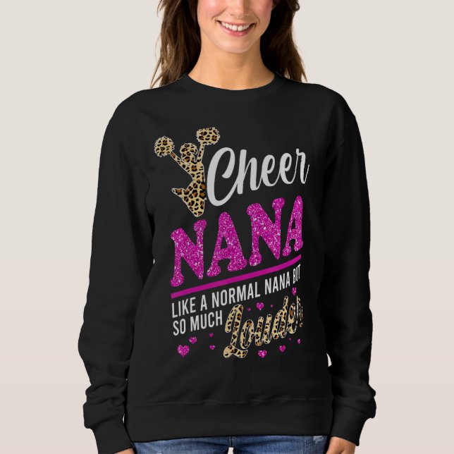 Sweatshirt Cheer Nana Plus Grand Empreinte de léopard Ventila (Devant)