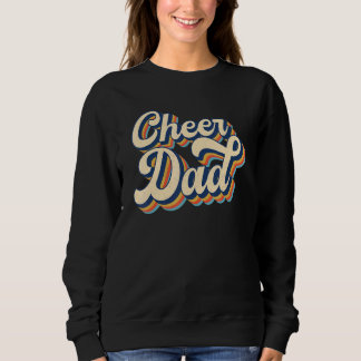 Sweatshirt Cheer Papa Cheerleader Père Pom-pom girl Retro Vi