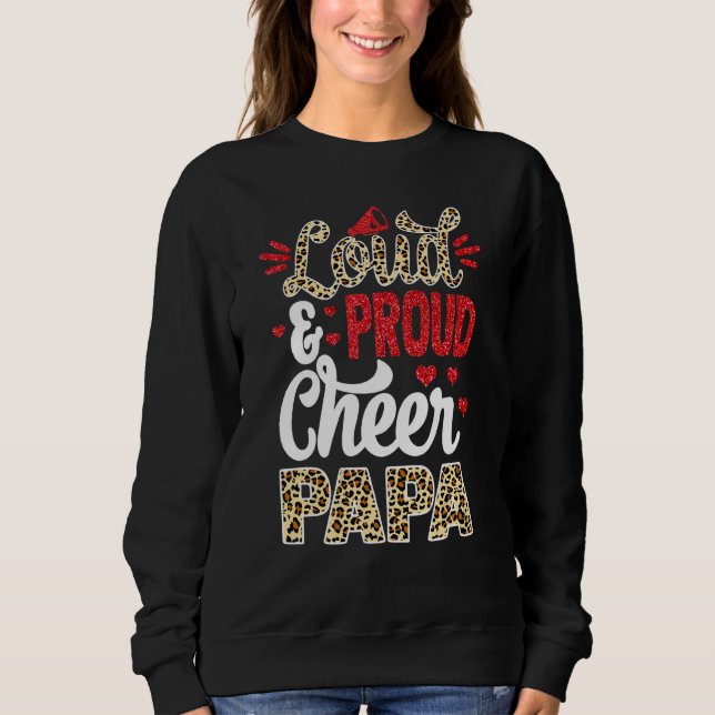 Sweatshirt Cheer Papa Plus Grand Empreinte de léopard Ventila (Devant)