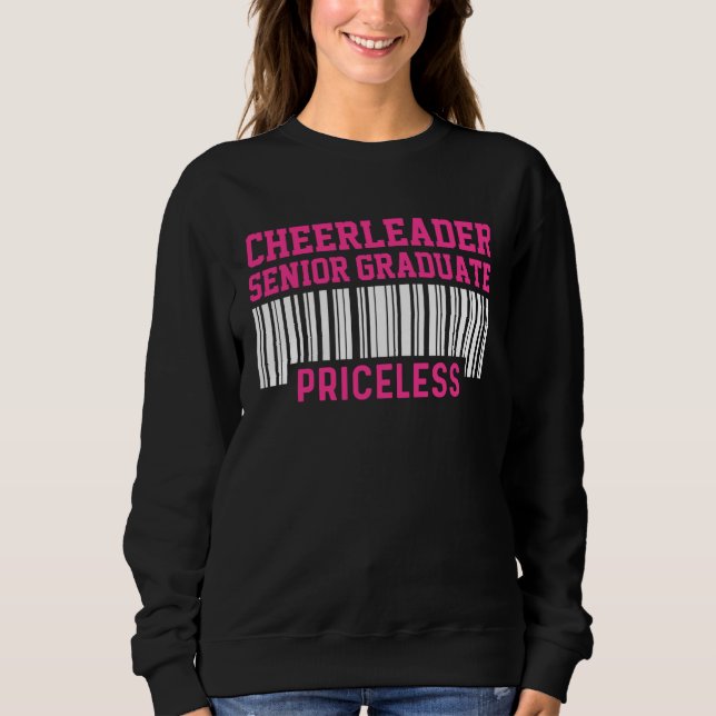Sweatshirt Cheerleader Cheerleading Cheering Senior Graduatio (Devant)
