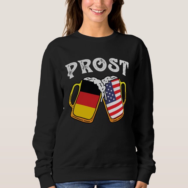 Sweatshirt Cheers Beer Mug Germany America beer party (Devant)