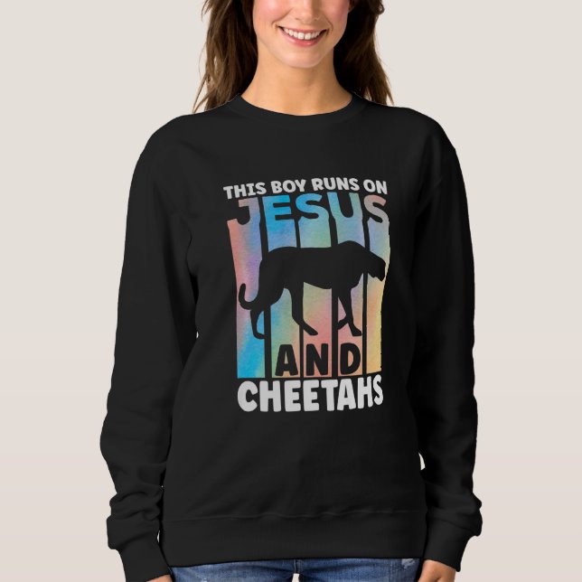 Sweatshirt Cheetah Outfit for Cheetah Lovers Apparel for Boys (Devant)