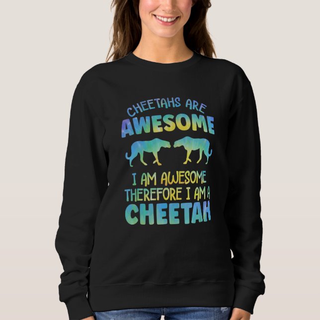 Sweatshirt Cheetah Outfit for Cheetah Lovers Apparel Women Gi (Devant)
