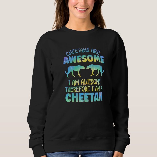 Sweatshirt Cheetah Outfit for Cheetah Lovers Apparel Women Gi (Devant)