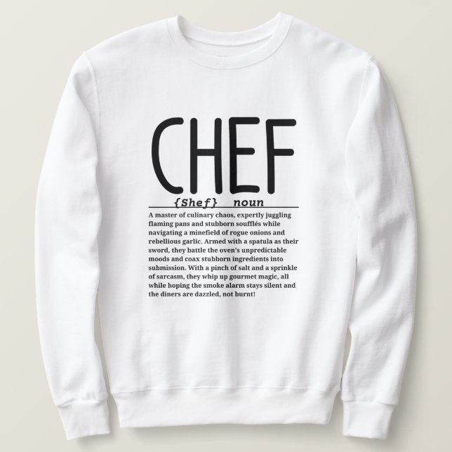 Sweatshirt Chef (Design devant)