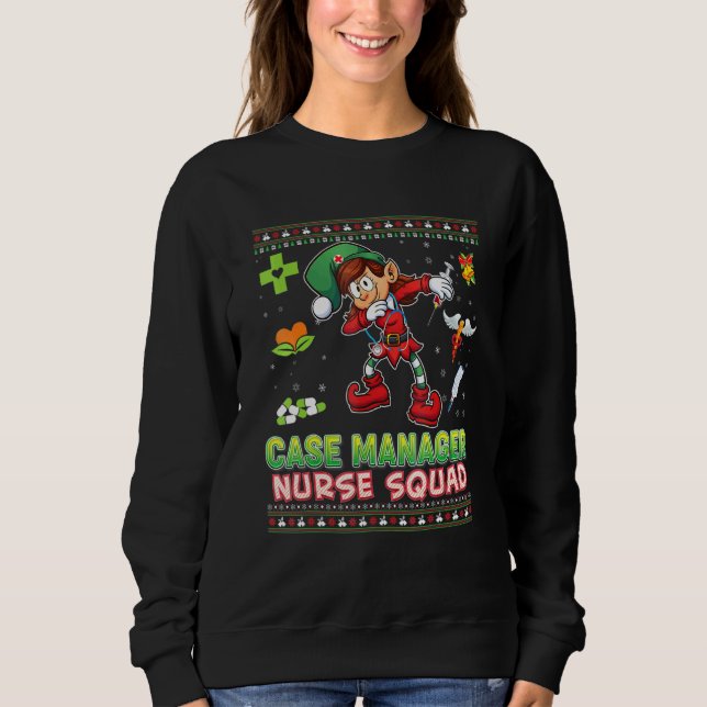 Sweatshirt Chef coque Infirmière Escouade Dabbing Elf Christm (Devant)