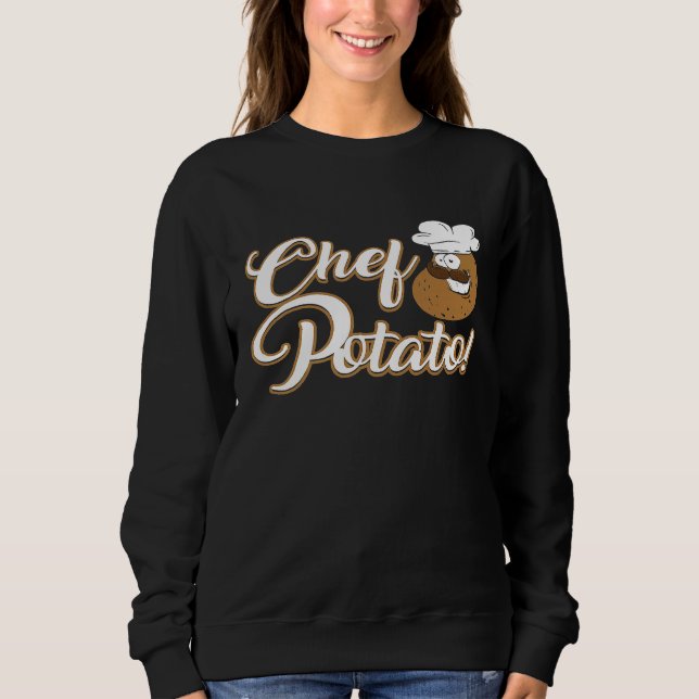 Sweatshirt Chef Cuisine de pommes de terre Cuisinier (Devant)