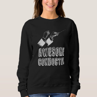 Sweatshirt Chef d'orchestre génial avec baguette dans l'orche