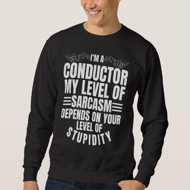 Sweatshirt Chef d'orchestre Sarcasm Maestro Baton Choir Di (Devant)