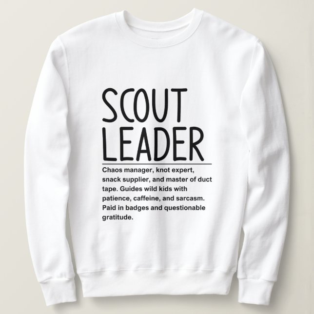 Sweatshirt Chef scout (Design devant)