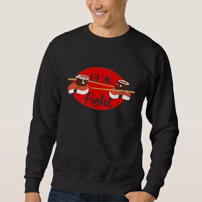Sweatshirt Chef Sushi combat japonais (Devant)