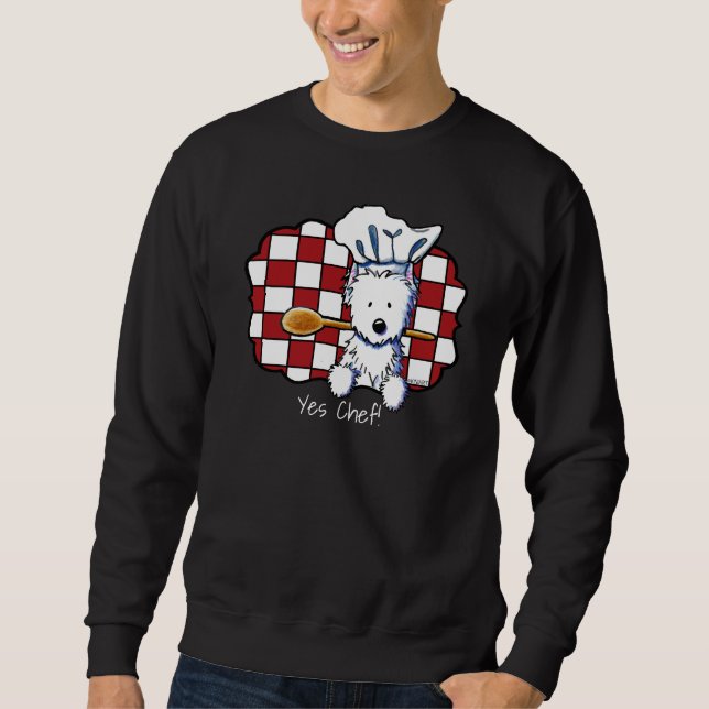 Sweatshirt Chef Westie KiniArt (Devant)