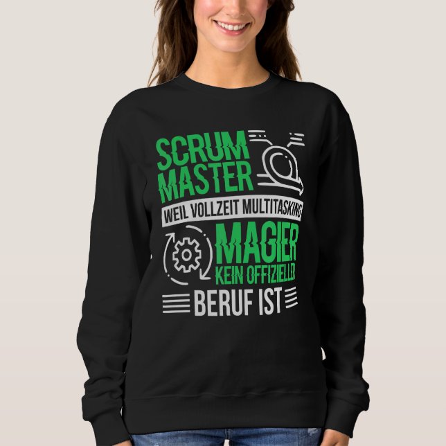 Sweatshirt Chefs de marionnette de logiciel Agile Scrum Maste (Devant)