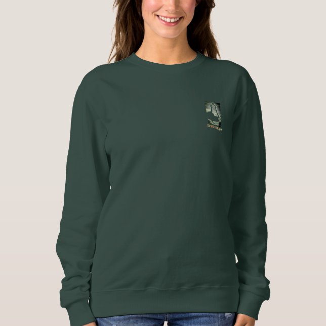 SWEATSHIRT CHEMISE À MANCHE LONGUE FEMME RÉPULSIF ZOMBIE ART  (Devant)