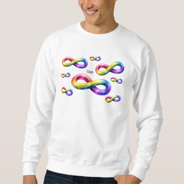 Sweatshirt Chemise à manches longues aux signes de l'infini a (Devant)
