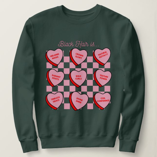 Sweatshirt Chemise à manches longues avec bonbons en forme de (Design devant)