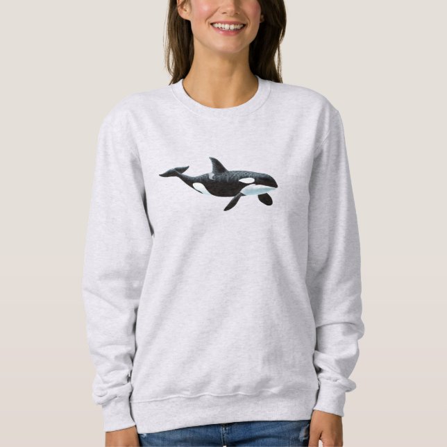 Sweatshirt Chemise à manches longues Baleine tueuse (Devant)