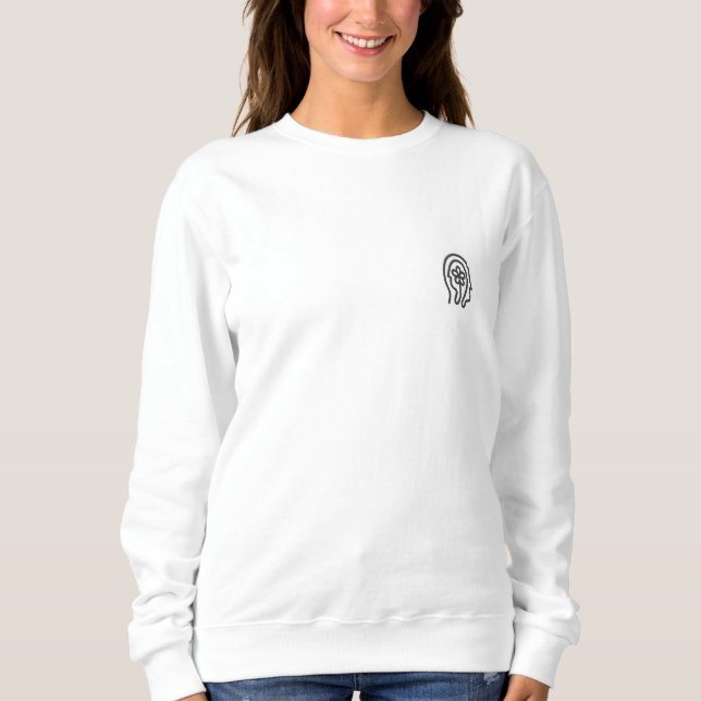 Sweatshirt Chemise à manches longues du logo Happier Living (Devant)