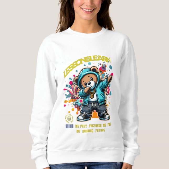 SWEATSHIRT CHEMISE À MANCHES LONGUES FUTUR DABBING FEMME LEÇO (Devant)