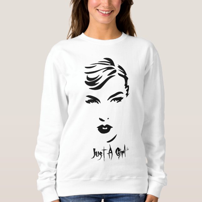 Sweatshirt Chemise à manches longues Just A Girl (Devant)