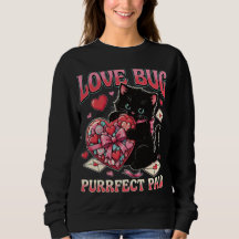 Chemise à manches longues Love Bug Cat Valentine –