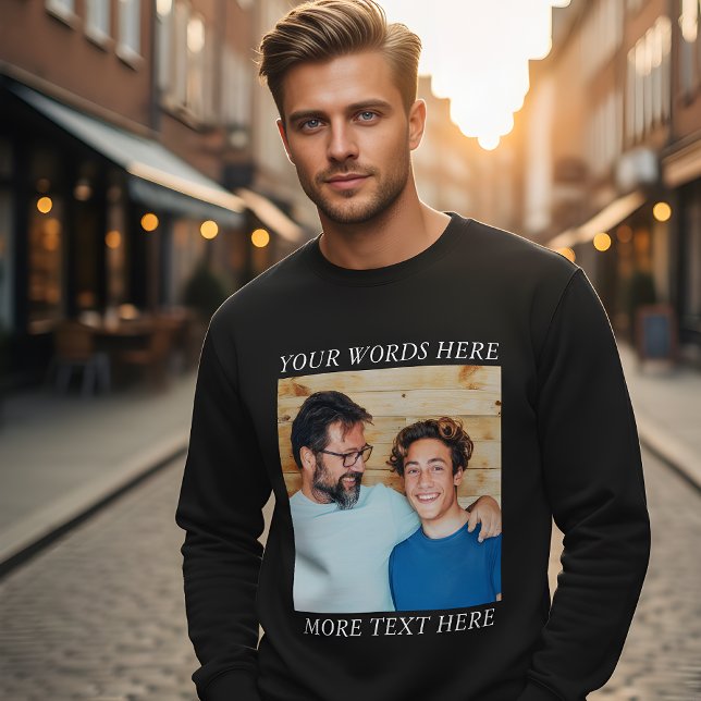 Sweatshirt Chemise à manches longues personnalisée avec image (Créateur téléchargé)