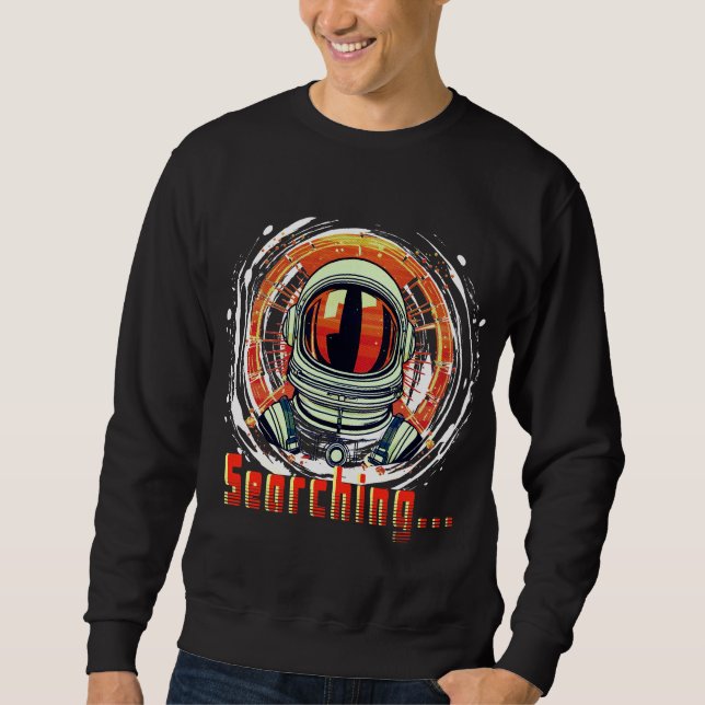 Sweatshirt Chemise à manches longues pour amateurs d'astronau (Devant)