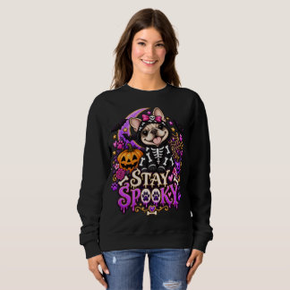 Sweatshirt Chemise à manches longues Stay Spooky Skeleton Fre