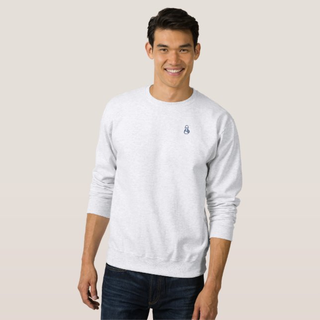 Sweatshirt chemise à sueur de base pour hommes (Devant entier)