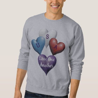 Sweatshirt Chemise AI USA Aimez-vous les uns les autres