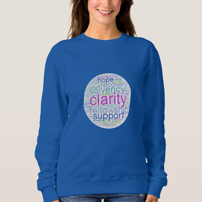 Sweatshirt Chemise avec nuage de mots D.A. (Devant)