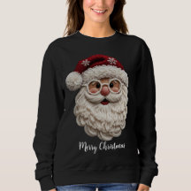 Chemise avec visage de Père Noël mignon Vacances d