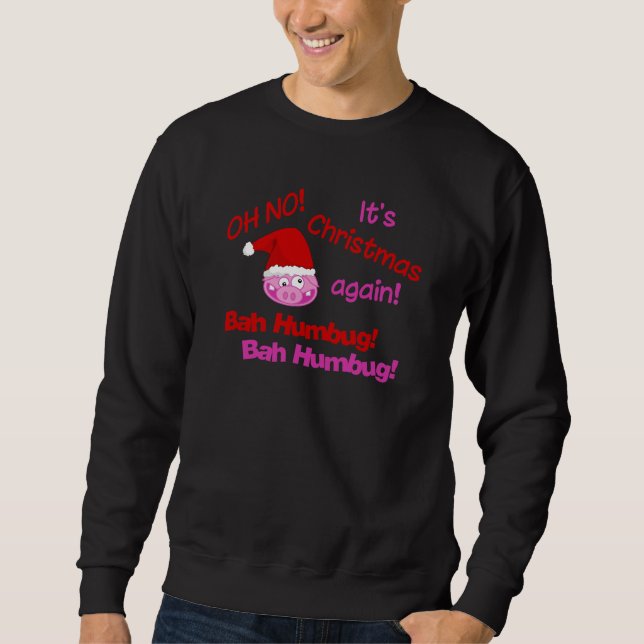 Sweatshirt Chemise BAH HUMBUG - choisir style (Devant)