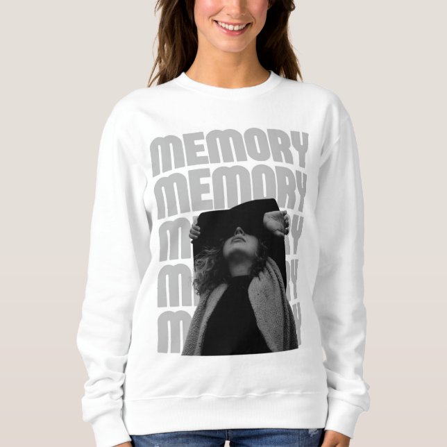 Sweatshirt Chemise blanche à manches longues pour femmes  (Devant)