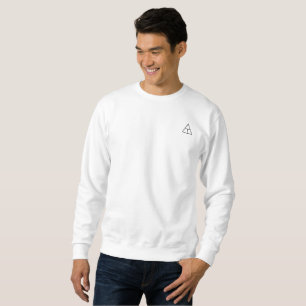 Sweatshirt Chemise blanche avec les logos noirs 2